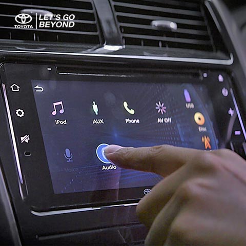Headunit Touchscreen Toyota New Agya tipe TRD