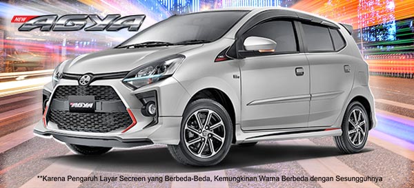 Warna Silver Metallic Toyota New Agya tipe TRD