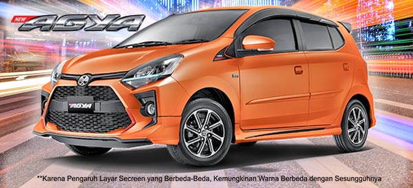 Warna Orange Metallic Toyota New Agya tipe TRD