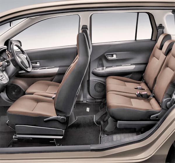 Interior Bernuansa Coklat Brown Toyota New Calya